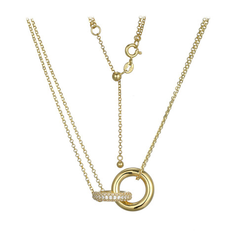 Zirkon-Silbercollier (Adela Silber)