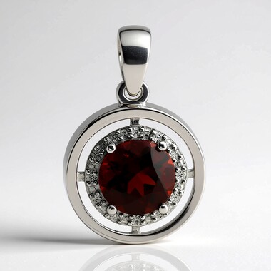Colgante en plata con Citrino de Madeira (Pallanova)