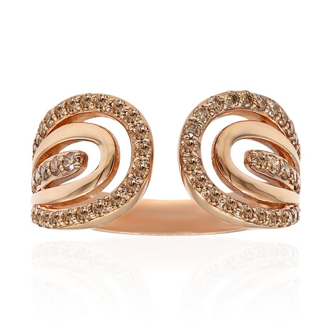 Anillo en oro con Diamante rosa de Francia de Argyle SI1 (Annette)