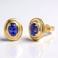 Orecchini in oro con Tanzanite AAA