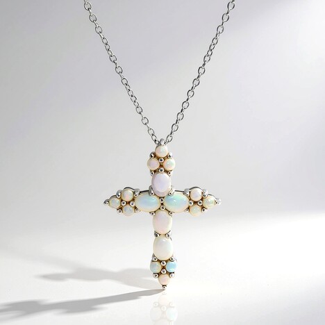 Collana in argento con Opale di Welo
