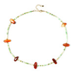 Collana in argento con Corniola (Riya)