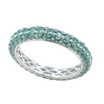 Bague en or et Emeraude de Zambie AAA (de Melo)