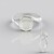 Anillo en plata con Piedra de luna verde (KM by Juwelo)