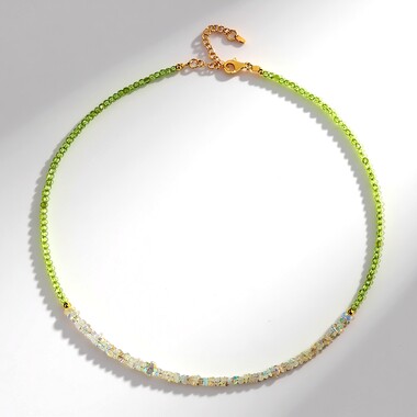 Peridot Silver Necklace