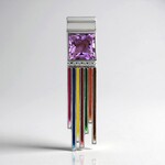 Ciondolo in argento con Ametista Rose de France (SAELOCANA)