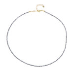 Collar en plata con Diamante plateado