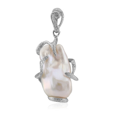 Ciondolo in argento con Perla di Acqua Dolce (TPC)