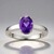 Anello in argento con Ametista Zambiana