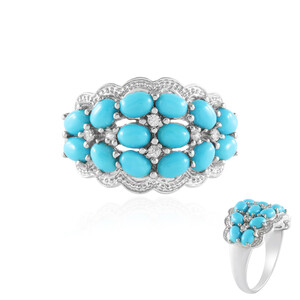 Anello in argento con Turchese Sleeping Beauty (Faszination Türkis)