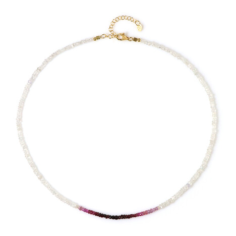 Edelstein-Silberhalskette