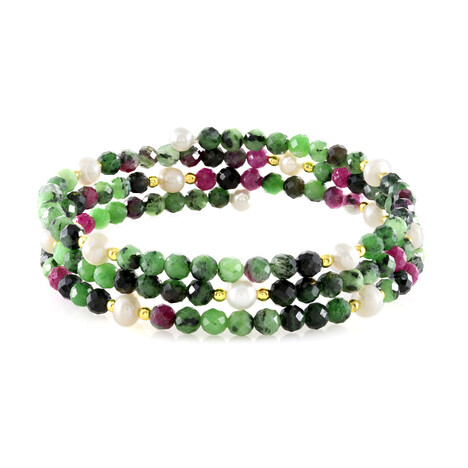 Edelstein-Stahlarmreif (Riya)