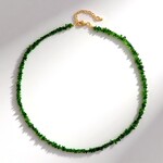 Collana in argento con Diopside Russo