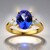 AAA-Tansanit-Goldring (CIRARI)