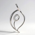 Ciondolo in argento con Danburite