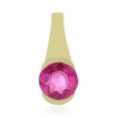 Colgante en oro con Zafiro rosa de Madagascar