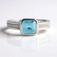 Bague en argent et Zircon de Ratanakiri (Adela Silber)