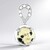 Ciondolo in argento con Diaspro Dalmata