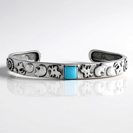 Bracciale in argento con Turchese Sleeping Beauty (Desert Chic)