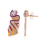 Orecchini in argento con Ametista Rose de France (SAELOCANA)