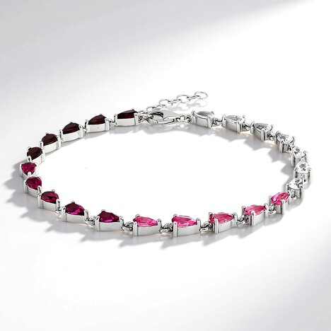 Bracciale in argento con Topazio Bianco