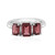 Mozambique Garnet Silver Ring