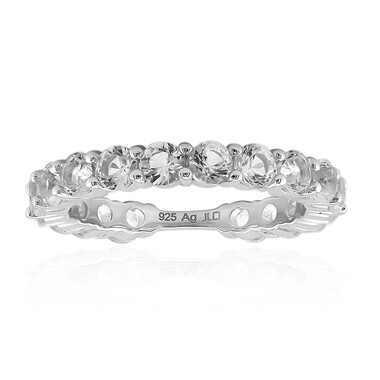 Bague en argent et Topaze blanche