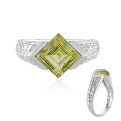 Ouro Verde-Quarz-Silberring (de Melo Essence)