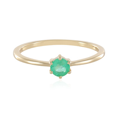 Anillo en oro con Esmeralda de Colombia