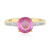 Anillo en plata con Zafiro rosa de Madagascar