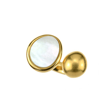 Anello in argento con Madreperla (dagen)