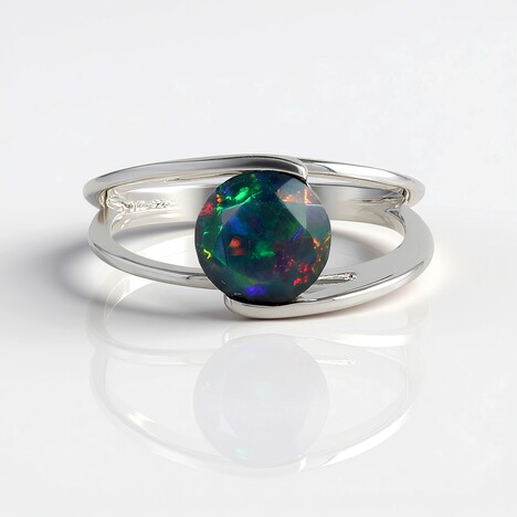 Anello in argento con Opale Mezezo (de Melo Essence)
