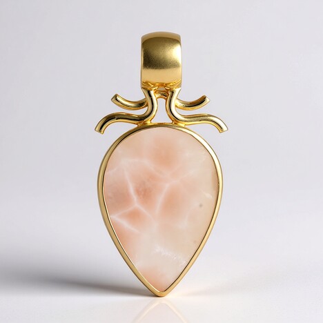 Ciondolo in argento con Natrolite