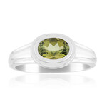 Anillo en plata con Turmalina verde de Brasil (Pallanova)