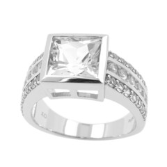 Danburite Silver Ring