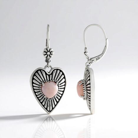 Orecchini in argento con Opale Rosa (Desert Chic)