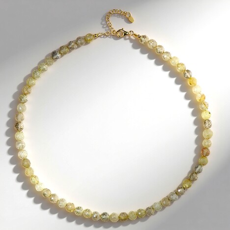 Collana in argento con Quarzo Rutilato