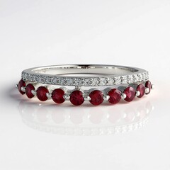 Anello in argento con Spinello Rosso