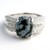 Anello da uomo in argento con Ossidiana Fiocco di Neve