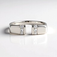 Anello in oro con Diamante IF (G) (de Melo Gold)