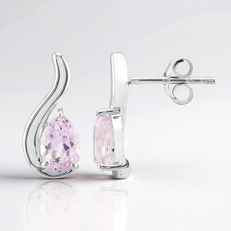 Orecchini in argento con Kunzite (Pallanova)