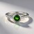 Anello in argento con Diopside Russo
