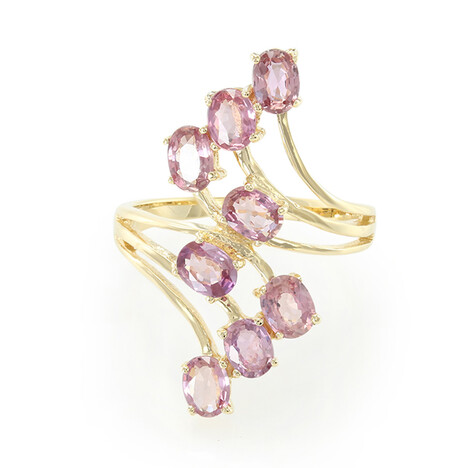 Bague en or et Saphir Padparadscha non chauffé (AMAYANI)