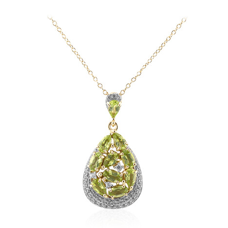 Collier en argent et Péridot de Birmanie