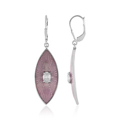 Boucles d'oreilles en argent et Zircon (Adela Silber)