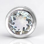 Ciondolo in argento con Ametista Verde (MONOSONO COLLECTION)