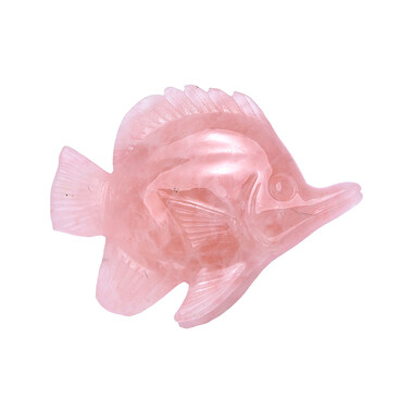 Rosenquarz-Fisch