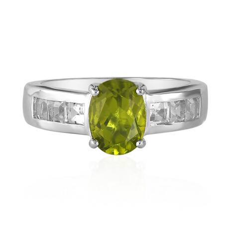 Anello in argento con Peridoto Arizona