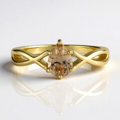 Anello in oro con Zircone Hartsite