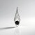 Ciondolo in argento con Diamante Nero (de Melo Essence)
